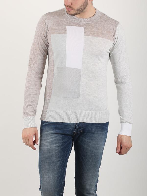 Svetr Diesel K-BLOKKO MAGLIA Šedá