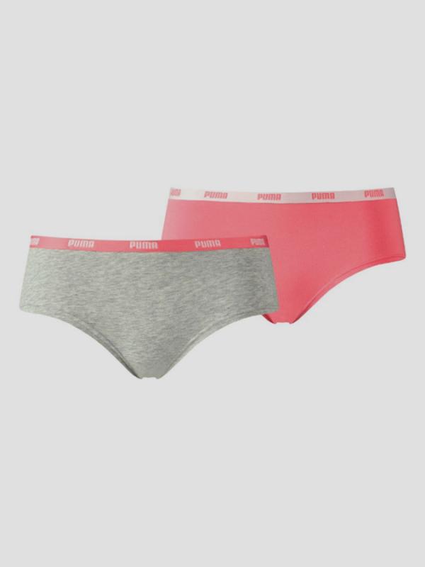 Kalhotky Puma ICONIC HIPSTER 2 Pack light Barevná