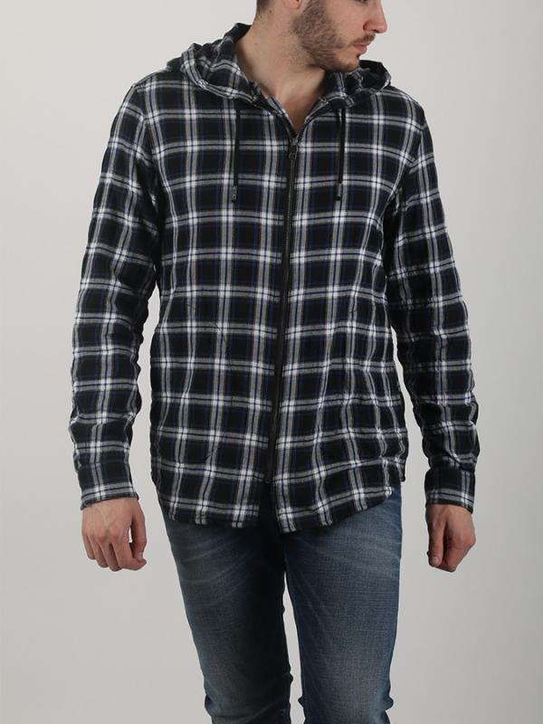 Košile Diesel S - Hoodzip Top Černá