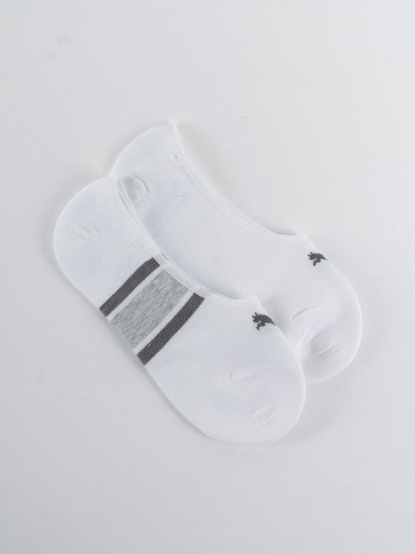 Ponožky Puma WOMEN FOOTIES 2 Pack STRIPE Bílá