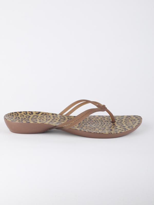 Žabky Crocs Isabella Graphic Flip W Hnědá