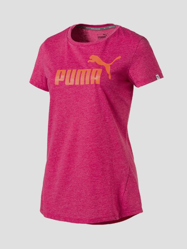 Tričko Puma ESS No.1 Tee Heather W BRIGHT Růžová