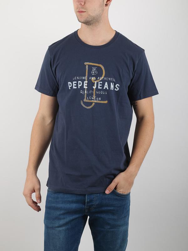 Tričko Pepe Jeans KHRONOS Modrá