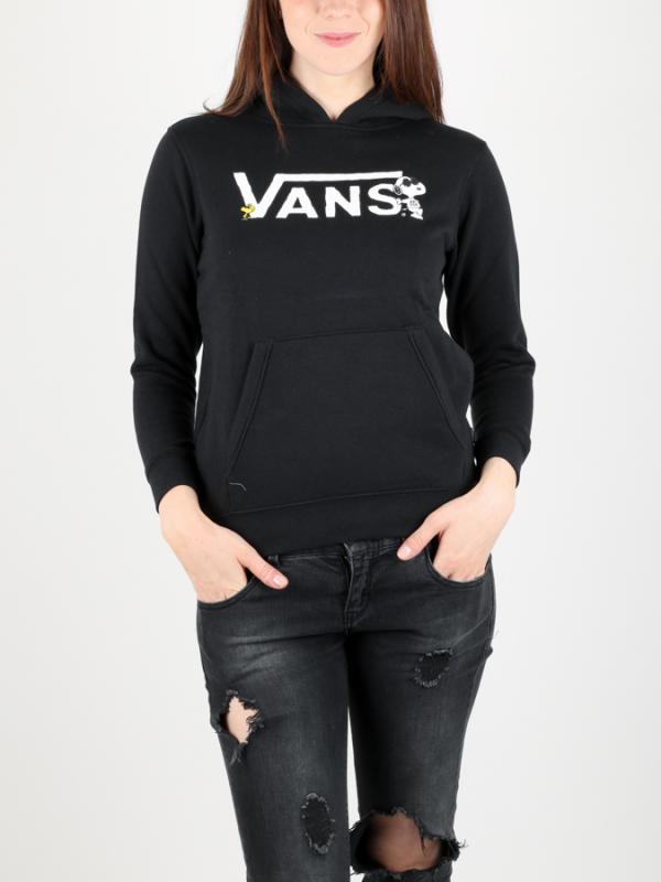 Mikina Vans By Peanuts Po Fleece Black Černá