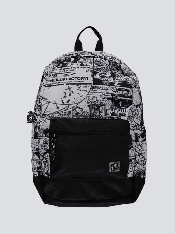 Batoh O´Neill BM COASTLINE GRAPHIC BACKPACK Černá