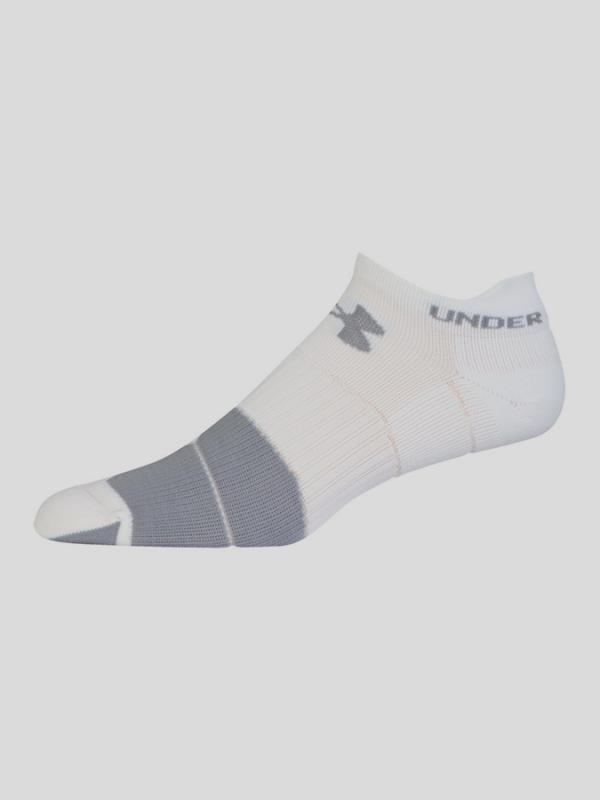 Ponožky Under Armour Run Cushion No Show Bílá