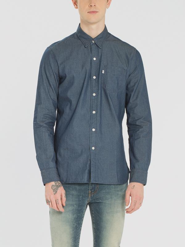 Košile LEVI'S SUNSET 1 POCKET SHIRT BLUE SHADE INDIGO Modrá