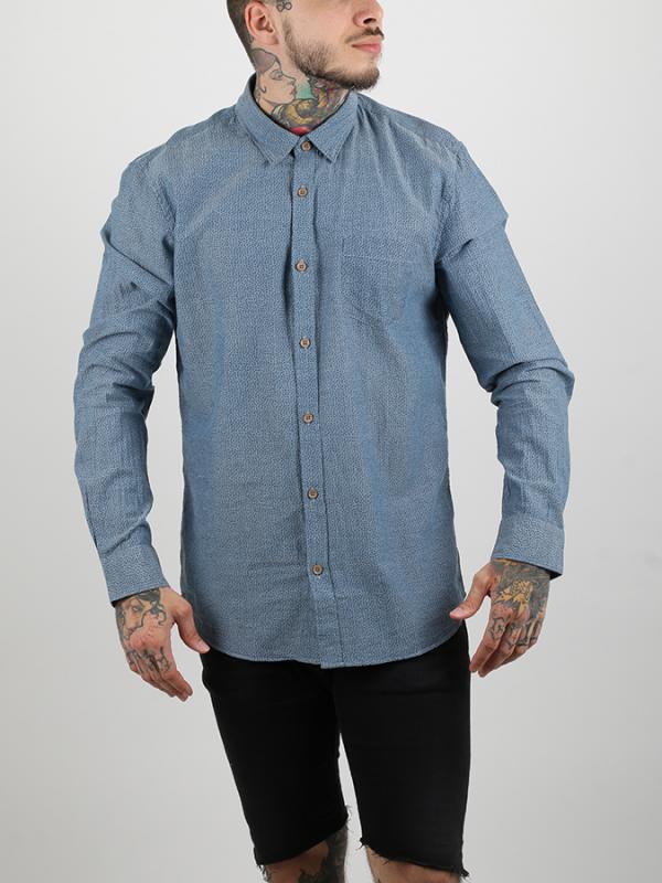 Košile Alcott JACQUARD SHIRT Modrá