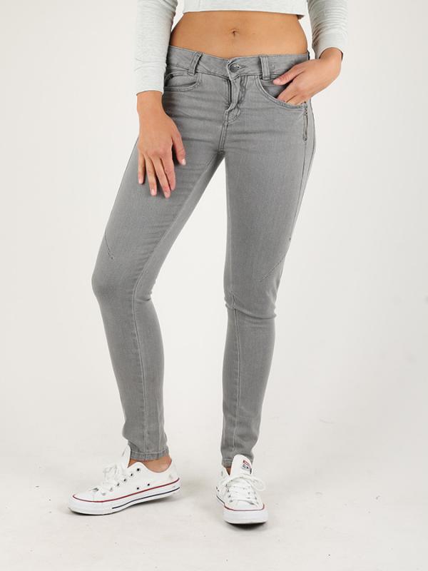 Džíny Alcott ZIP SIDES Šedá