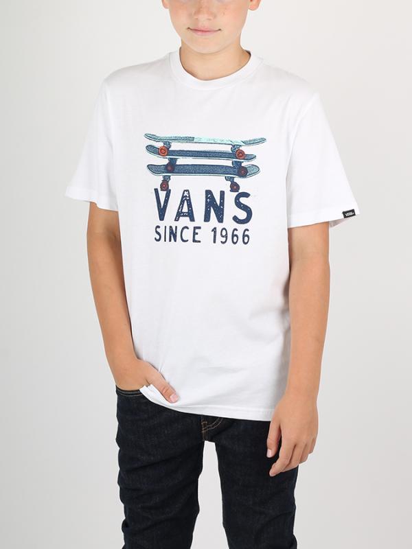 Tričko Vans BY SKATE STACK BOYS White Bílá