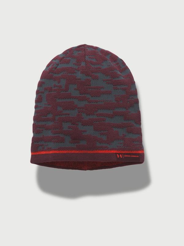 Čepice Under Armour Men's Rev Graphic Beanie Šedá