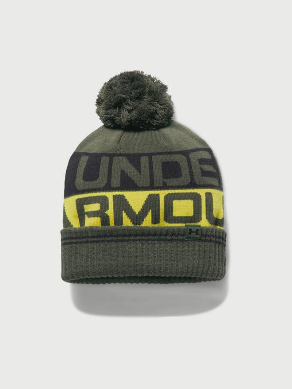 Čepice Under Armour Men's Retro Pom Beanie 2.0 Zelená