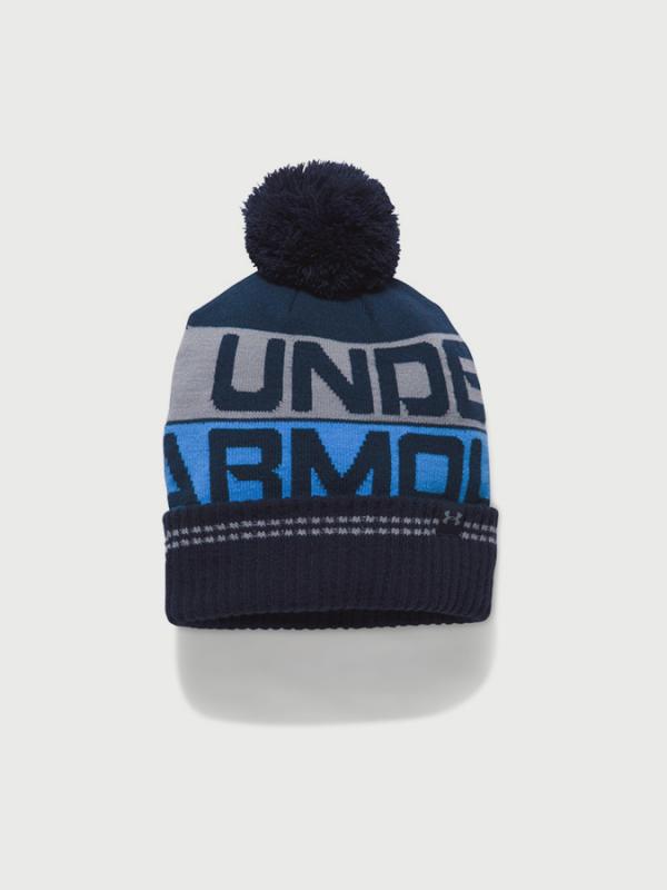Čepice Under Armour Men's Retro Pom Beanie 2.0 Modrá