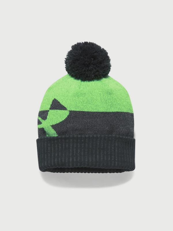 Čepice Under Armour Boy's Pom Beanie Upd Šedá