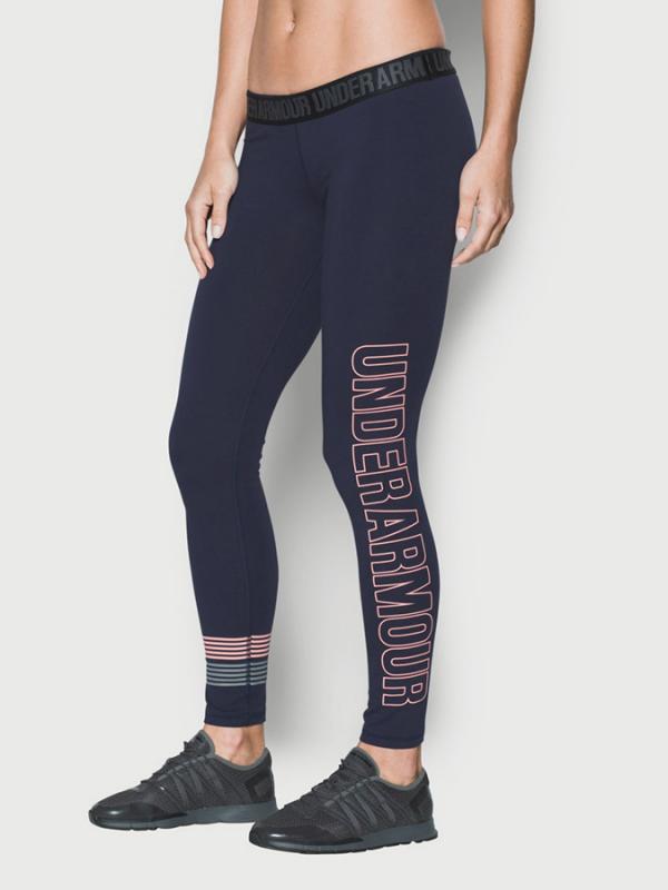 Legíny Under Armour Favorite Legging WM Graphic Modrá