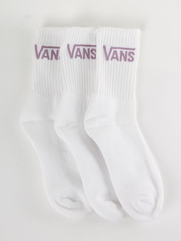 Ponožky Vans WM BASIC CREW WMNS 7 WHITE/SEA FO 3 Pack Bílá