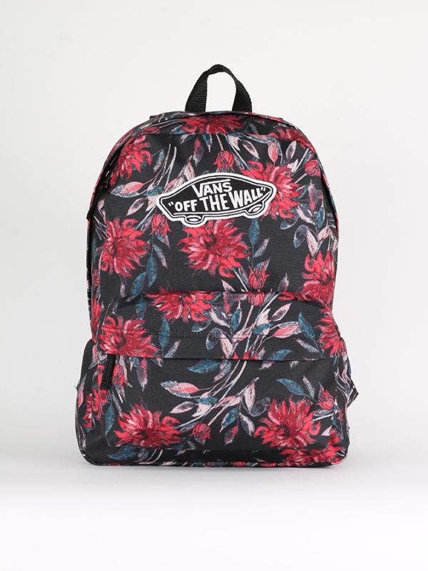 Batoh Vans WM REALM BACKPACK BLACK DAHLIA Barevná