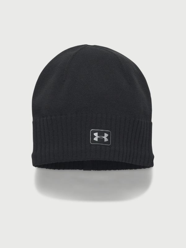 Čepice Under Armour Reflective Knit Beanie Černá