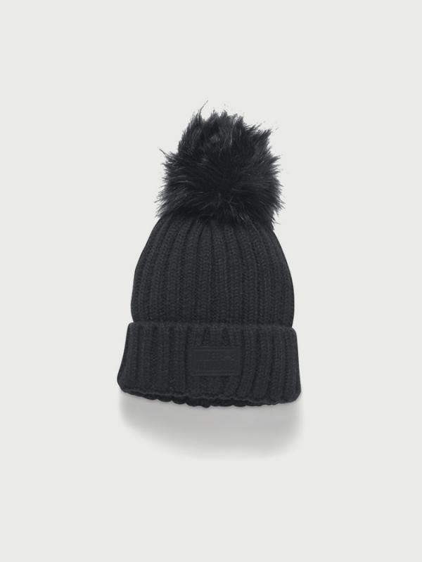 Čepice Under Armour Snowcrest Pom Beanie Černá