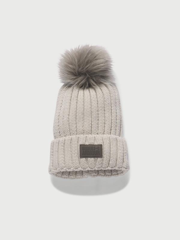 Čepice Under Armour Snowcrest Pom Beanie Bílá