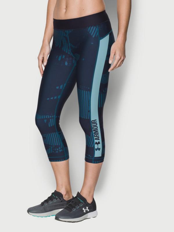 Kompresní legíny Under Armour HG Printgrap Capri Modrá