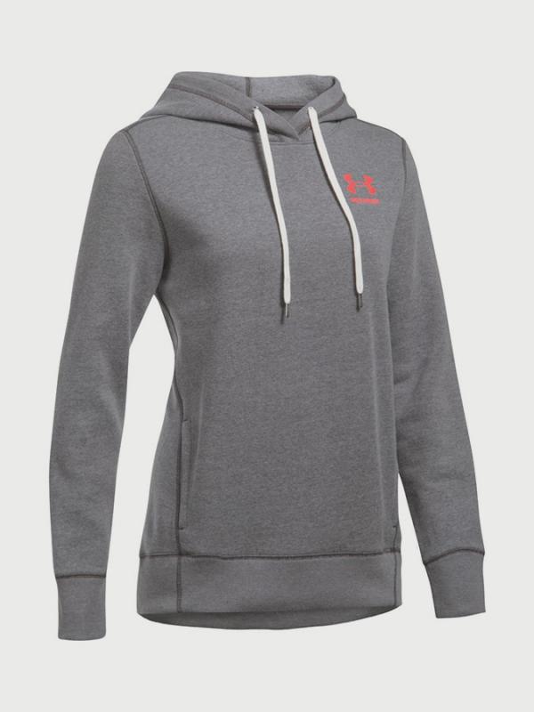 Mikina Under Armour Fav Fleece PO Left Chest Šedá