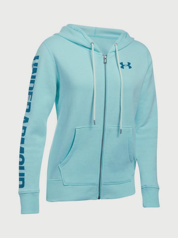 Mikina Under Armour Favorite FZ Hoodie Zelená