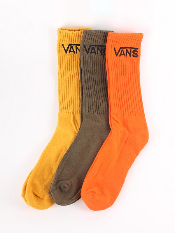 Ponožky Vans MN CLASSIC CREW MINERAL YELL 3 Pack Barevná