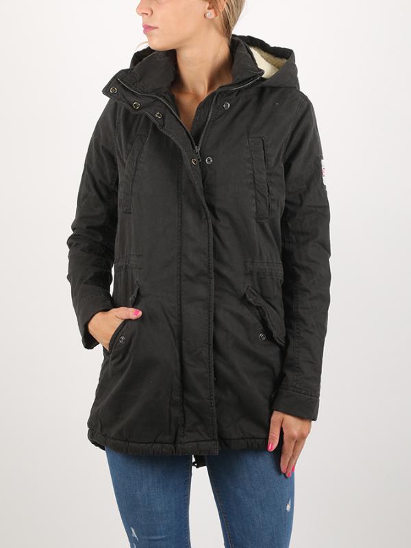 Bunda Superdry WINTER ROOKIE MILITARY PARKA Černá