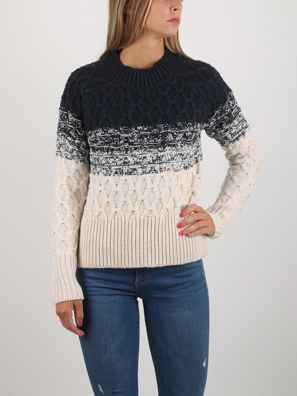 Svetr Superdry OMBRE HONEYCOMBE KNIT Barevná