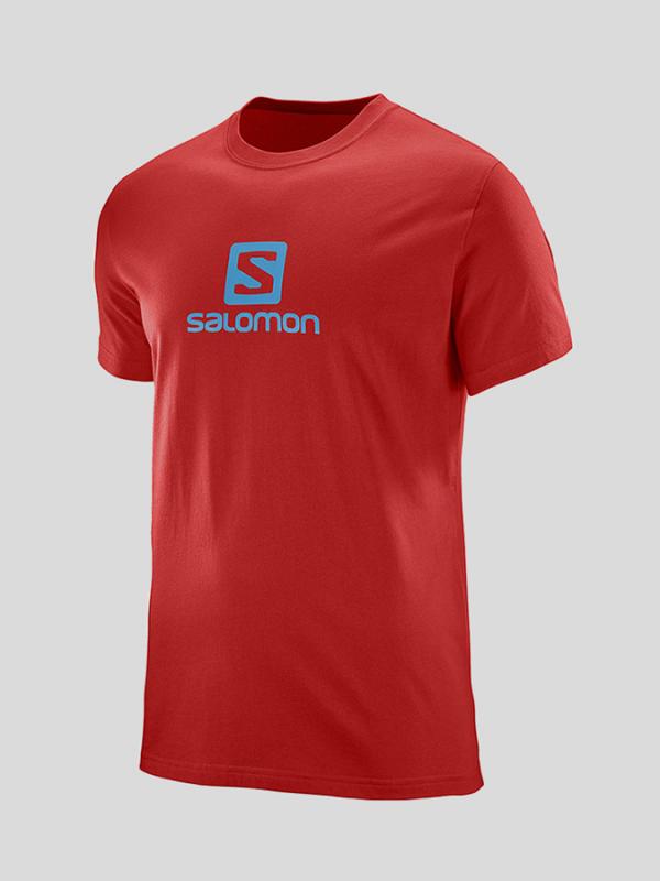 Tričko Salomon COTON LOGO SS TEE M Červená