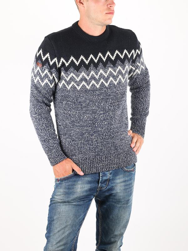 Svetr Superdry CHEVRON PLACEMENT CREW Barevná