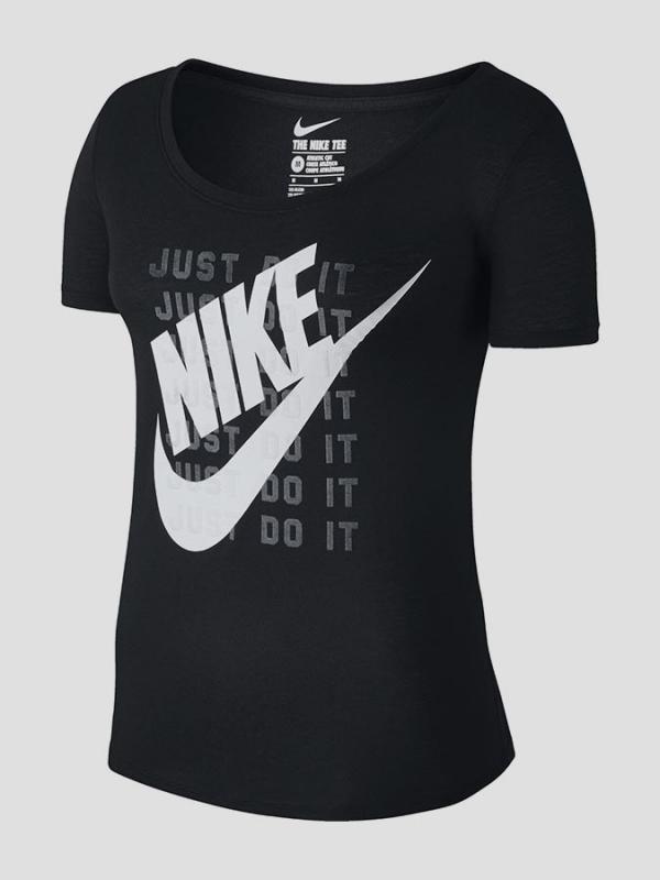 Tričko Nike TEE-SCOOP FUTURA FLOCK Černá