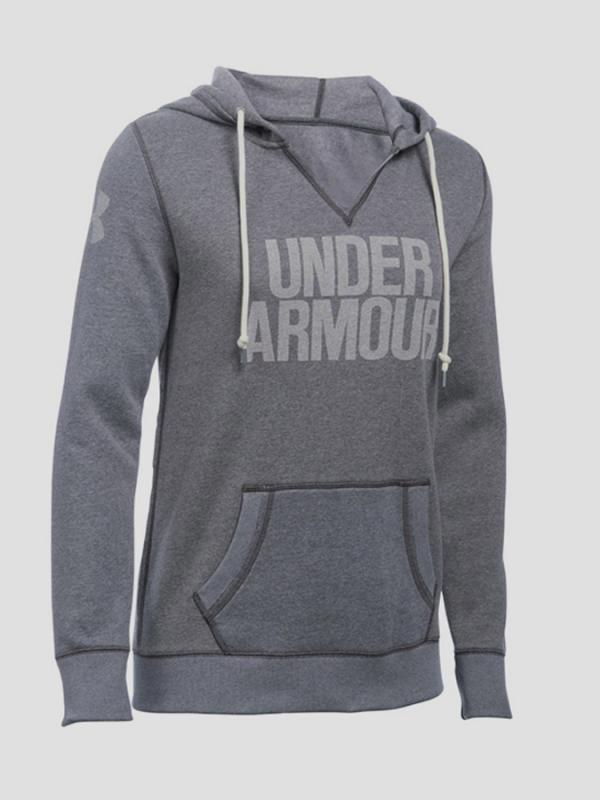 Mikina Under Armour Favorite Fleece WM Popover Šedá