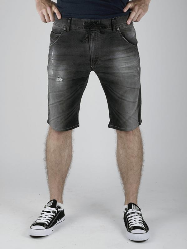 Kraťasy Diesel KROOLEY-SHORT-NE CALZONCINI Jogg Jeans Černá