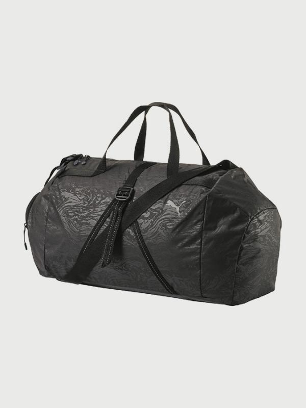 Taška Puma Fit At Sports Duffle Black-Reflecti Černá