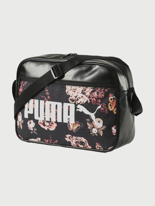Taška Puma Campus Reporter Black-Flower Graphi Barevná