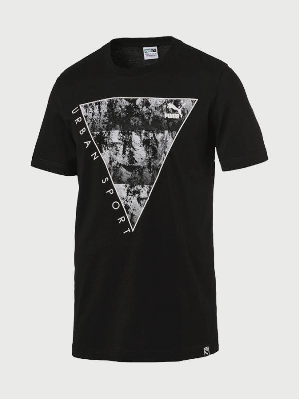 Tričko Puma Brand Plus Tee Black Černá