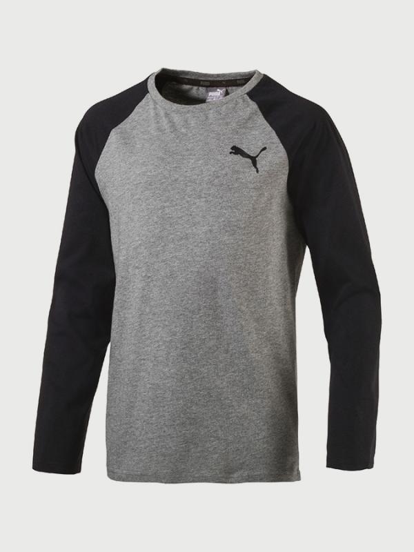 Tričko Puma Style Baseball Tee Medium Gray Heather Šedá