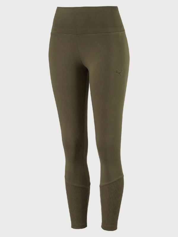 Legíny Puma Fusion 7 8 Legging W Olive Night Oranžová