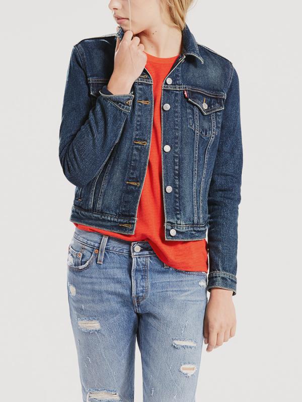 Bunda LEVI'S Original Trucker Lust For Life Modrá