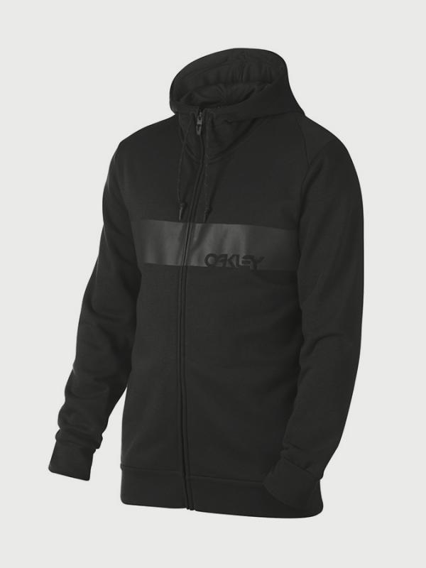 Mikina Oakley Crossbar Mark LI FZ Hoodie Blackout Černá