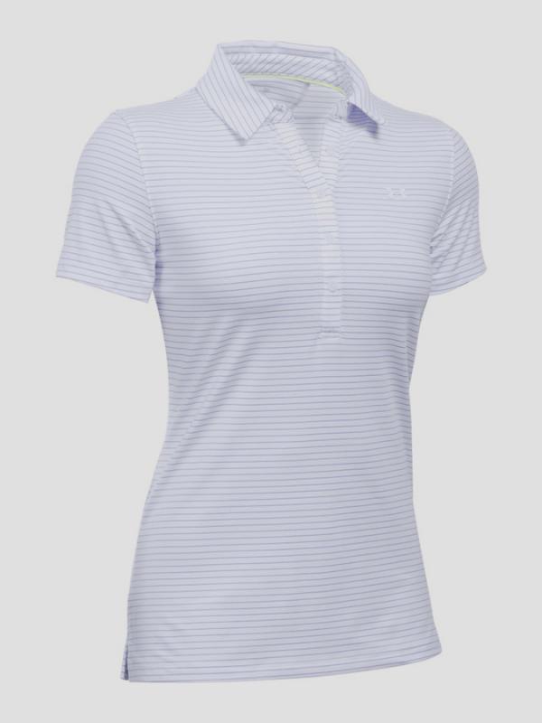 Tričko Under Armour Zinger SS Stripe Polo Bílá
