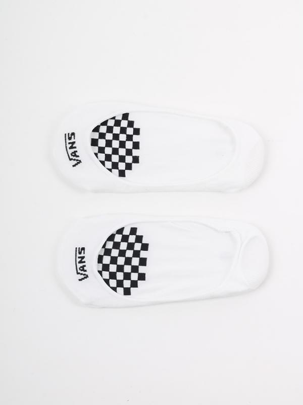 Ponožky Vans WM GIRLY NO SHOW 1-6 WHITE-BLACK Bílá
