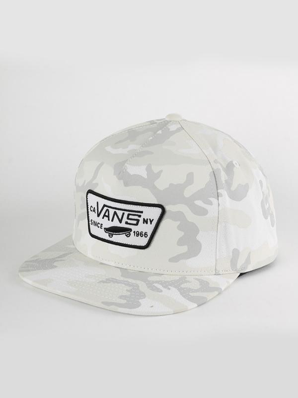 Kšiltovka Vans MN FULL PATCH SNAPBA Snow Camo Bílá