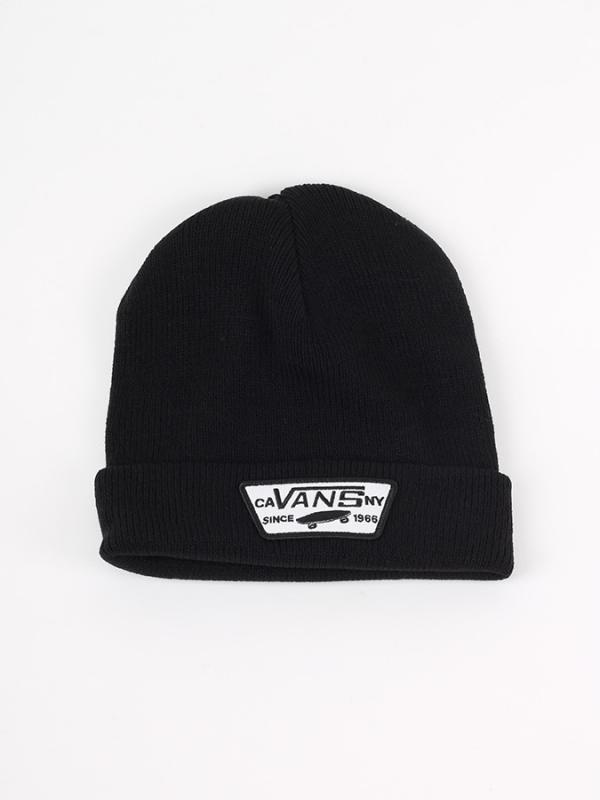 Čepice Vans MN MILFORD BEANIE Black Černá