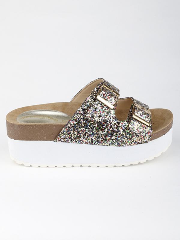 Pantofle Primadonna CALZATURA BIRKENSTOCK GLITTER OROG Barevná