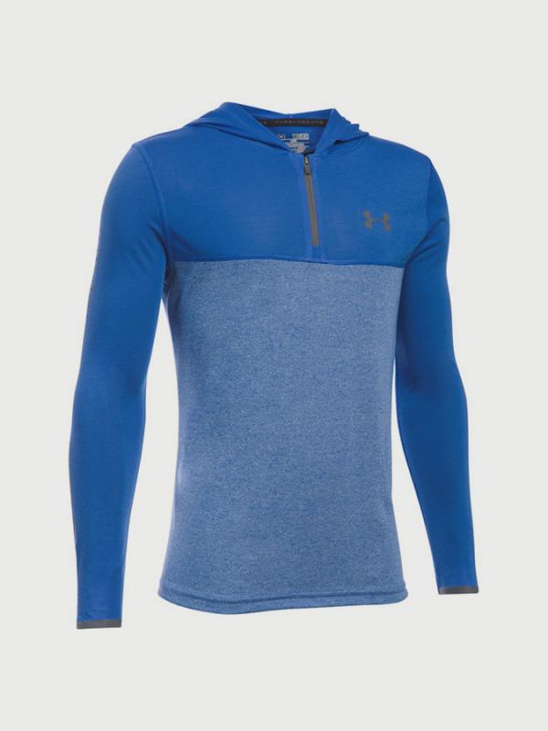 Mikina Under Armour Threadborne 1/4 Zip Hood Modrá