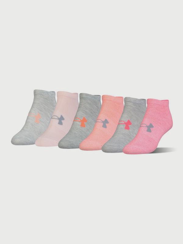 Ponožky Under Armour Solid 6 Pks No Show Barevná