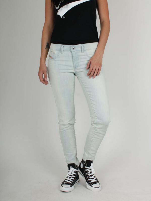 Džíny Diesel LIVIER-ANKLE PANTALONI Modrá